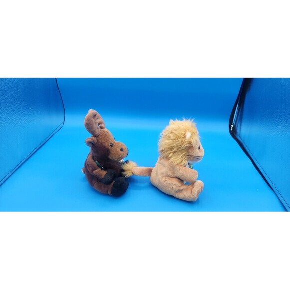 Coca Cola 1999 Plush Canada Moose and Mozambique Lion 5" - Picture 4 of 5